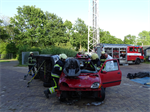 Oefening Brand Wegvervoer Auto Vaart Buitenpost